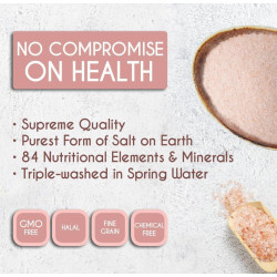 Himalayan Pink Salt, 1.1 kg, Fine Grains, 84 Nutrients & Minerals, Premium Quality, All-Natural Salt