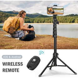 64” Tripod for Cell Phone & Camera, Phone  Holder