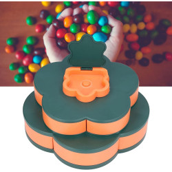 360° Rotating Snack Tray - Flower Dry Fruit Box