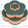 360° Rotating Snack Tray - Flower Dry Fruit Box