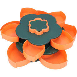 360° Rotating Snack Tray - Flower Dry Fruit Box